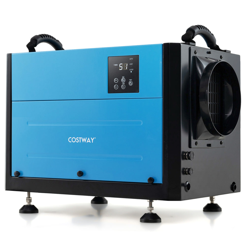 124 Pint Crawl Space Dehumidifier with 3 Modes and 24H Timer-Blue - Gallery View 1 of 9