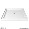 DreamLine Acrylic Shower Base and Backwall Kit Center Drain 36" x 36" x 76.75" New