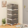 3/4/5/6-Cube Stackable Storage Bins with Detachable Wheels-4 Cube - Gallery View 1 of 9