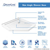 DreamLine Neo-Angle Shower Base and Corner Backwall Kit 36" x 36" x 76.75" New