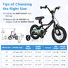 Adjustable 12-inch kids bike with training wheels, suitable for 3-4 years, featuring a low-step frame and hand brake.