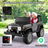 Costway Ride-On Car Licensed Toyota FJ40 with Remote Control 2-Seat 12V New