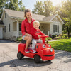 12V 2-Seater Kids Ride on Train with Height Adjustable Seat and Music Licensed Chuggington-Red - Gallery View 1 of 11
