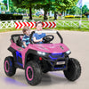 12V 2-Seater Kids Ride on UTV with Slow Start Function Music-Pink - Gallery View 1 of 10