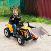12V Battery Powered Kids Ride on Excavator with Adjustable Arm and Bucket-Yellow - Gallery View 1 of 10
