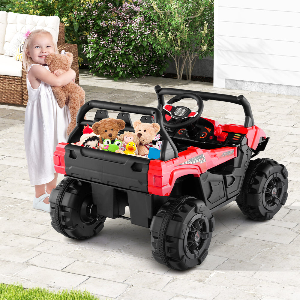 12V Battery Powered Electric Vehicle with Remote Control and 3 Speeds-Red - Gallery View 1 of 11