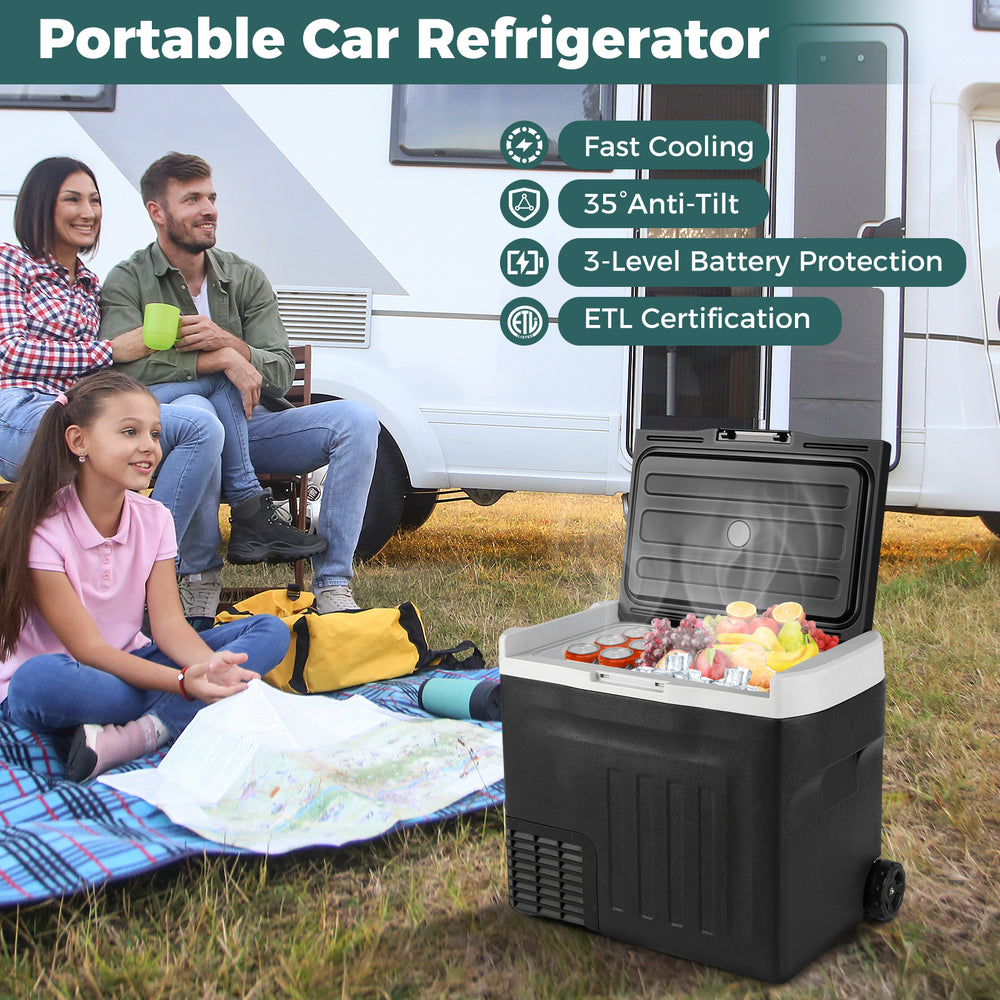 12V Car Refrigerator 42QT with Touch Panel and Removable Divider-L - Gallery View 1 of 10