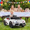 12V Kids Electric Car with Parent Remote Control and Msuic Licensed Toyota-White - Gallery View 1 of 9