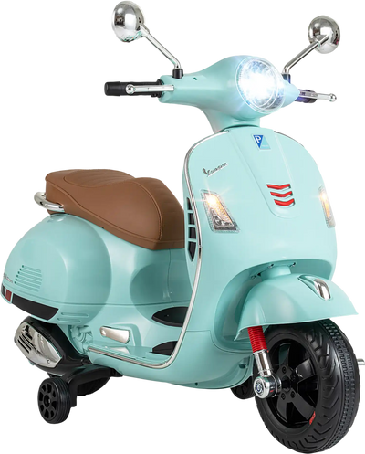 Costway 12V Kids Electric Vespa Ride On Motorcycle w/ Music & Training Wheels 11657501 New