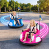 12V Kids Ride On Bumper Car with Remote Control and Flashing Lights-Pink - Gallery View 1 of 13
