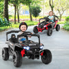 12V Kids Ride On Car UTV Electric Vehicle with LED Lights  Music and Horn-Black - Gallery View 1 of 11