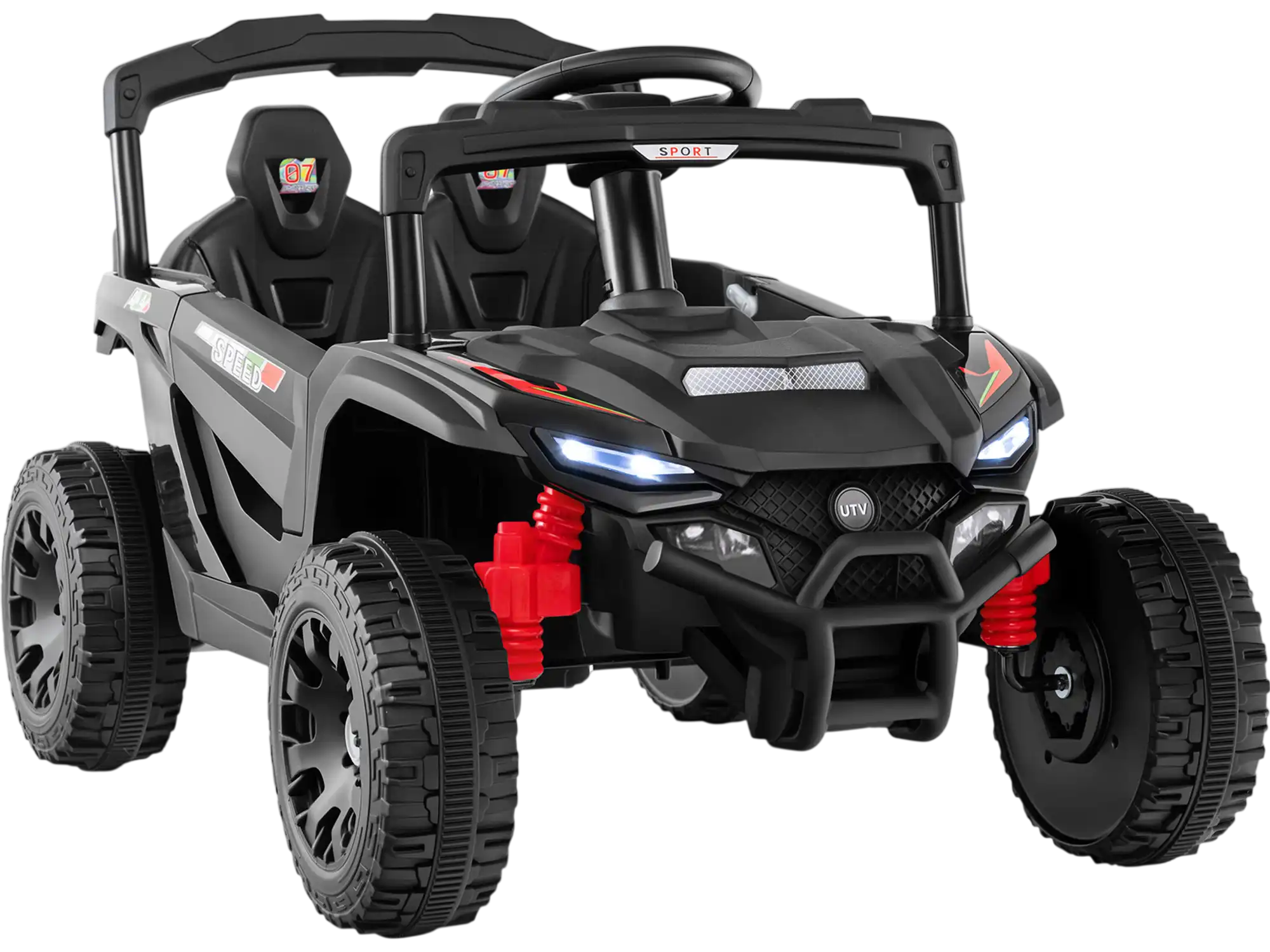 Costway 12V Kids Ride-On UTV Electric Car w/ LED Lights Music Horn 25729645 New