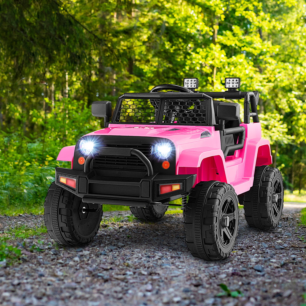 12V Kids Ride On Truck with Remote Control and Headlights-Pink - Gallery View 1 of 10