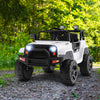 12V Kids Ride On Truck with Remote Control and Headlights-White - Gallery View 1 of 10