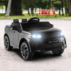 12V Kids Ride On Car with Remote Control Lockable Doors Slow Start System and LED Lights-Black - Gallery View 1 of 12