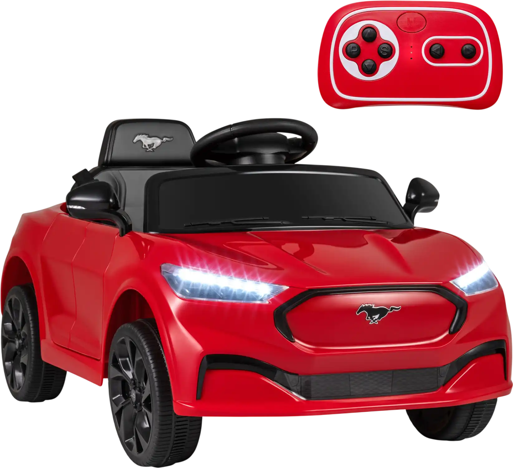 Costway Licensed Ford Mach E 12V Kids Ride-On Car w/ Parent Control Horn 30327484 New