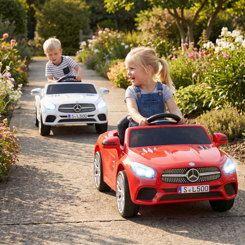 12V Kids Ride on Car Licensed Mercedes-Benz with Remote and Music-Red - Gallery View 1 of 11