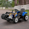 12V Kids Ride on Road Roller with 2.4G Remote Control-Blue - Gallery View 1 of 10