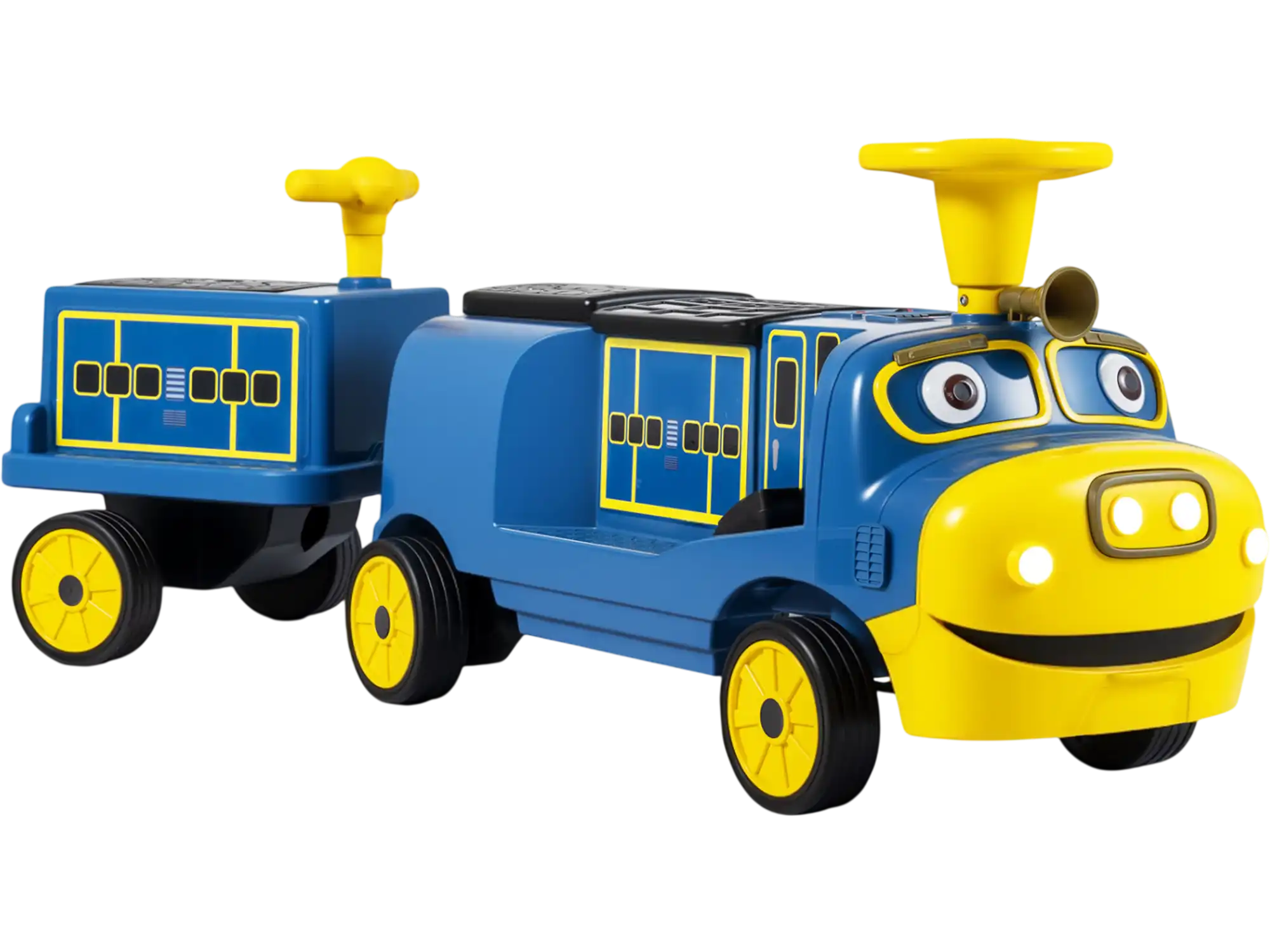 Costway 12V 3-Seater Kids Ride-On Train w/ Detachable Carriage Licensed Chuggington 43340903 New
