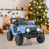 12V Kids Ride on Truck Car with Remote Control Threaded Wheels and 3 Speeds-Navy - Gallery View 1 of 10