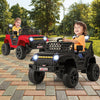12V Kids Ride on Truck Car with Parental Remote and Music Player-Black - Gallery View 1 of 12