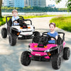 12V Kids Ride on Truck Off-Road UTV with Parental Remote and Lights-Pink - Gallery View 1 of 11