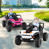 12V Kids Ride on Truck Off-Road UTV with Parental Remote and Lights-White - Gallery View 1 of 12
