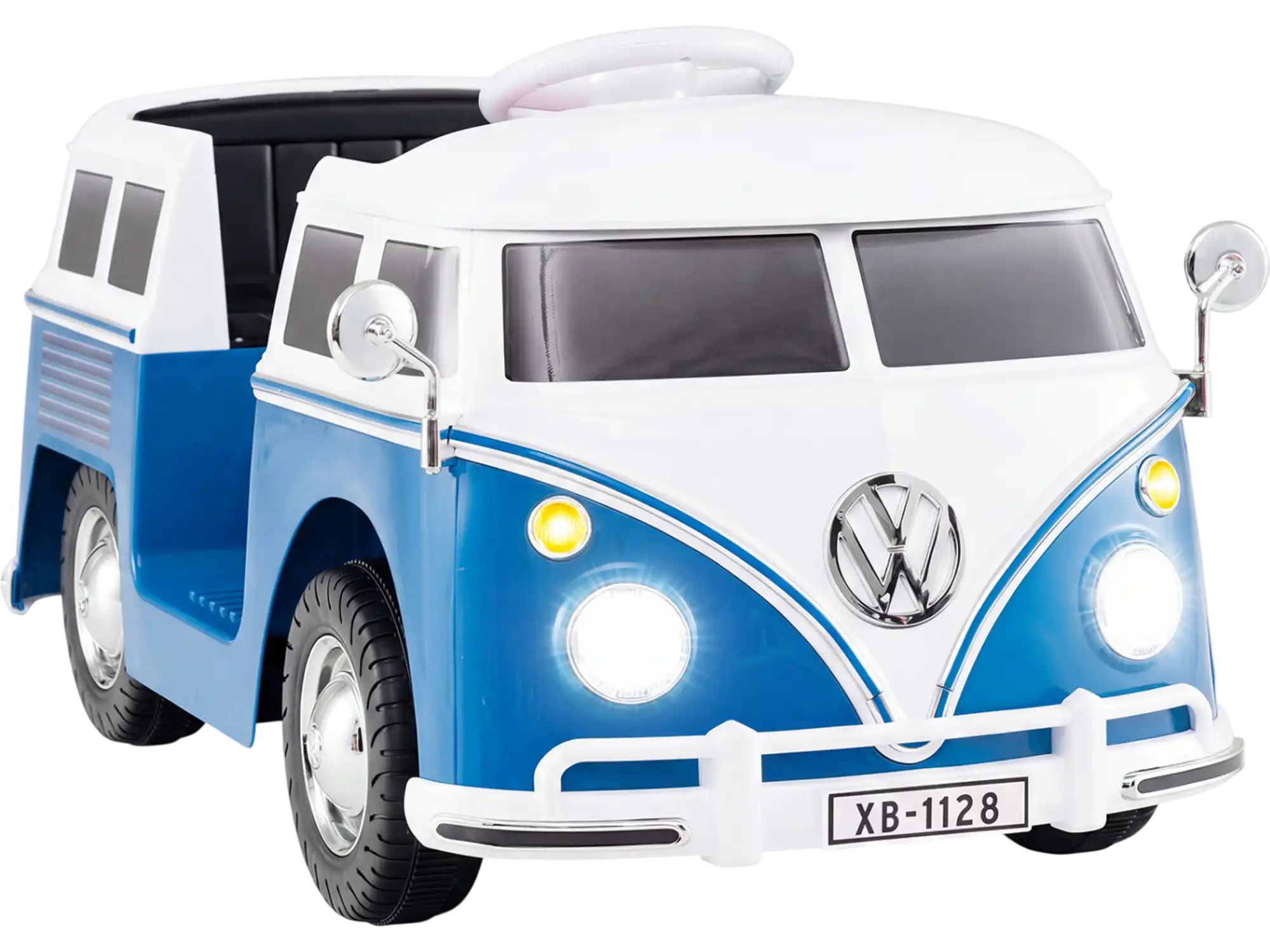 Costway Licensed Volkswagen 12V Ride-On Bus Car w/ Cup Holder & LED Headlights 26324340 New