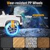 Wear-resistant PP wheels of the 12V Chevrolet ride-on truck provide a smooth driving experience for kids indoors and.