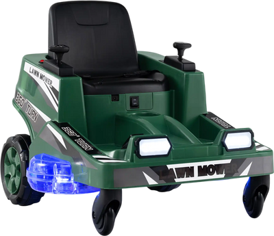 Costway 12V Kids Ride On Lawn Mower Dual Control Sticks LED Lights 26207986 New