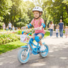 Kids bike with removable storage basket, dual brakes, and adjustable seat, perfect for outdoor fun and safe riding.
