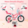 Girls bike with doll seat, adjustable handlebars, and comfortable seat for kids aged 3-8, perfect for fun rides.