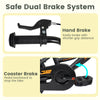 Kids bike with dual brake system, featuring hand brake and coaster brake for safe riding, ideal for ages 3-8.