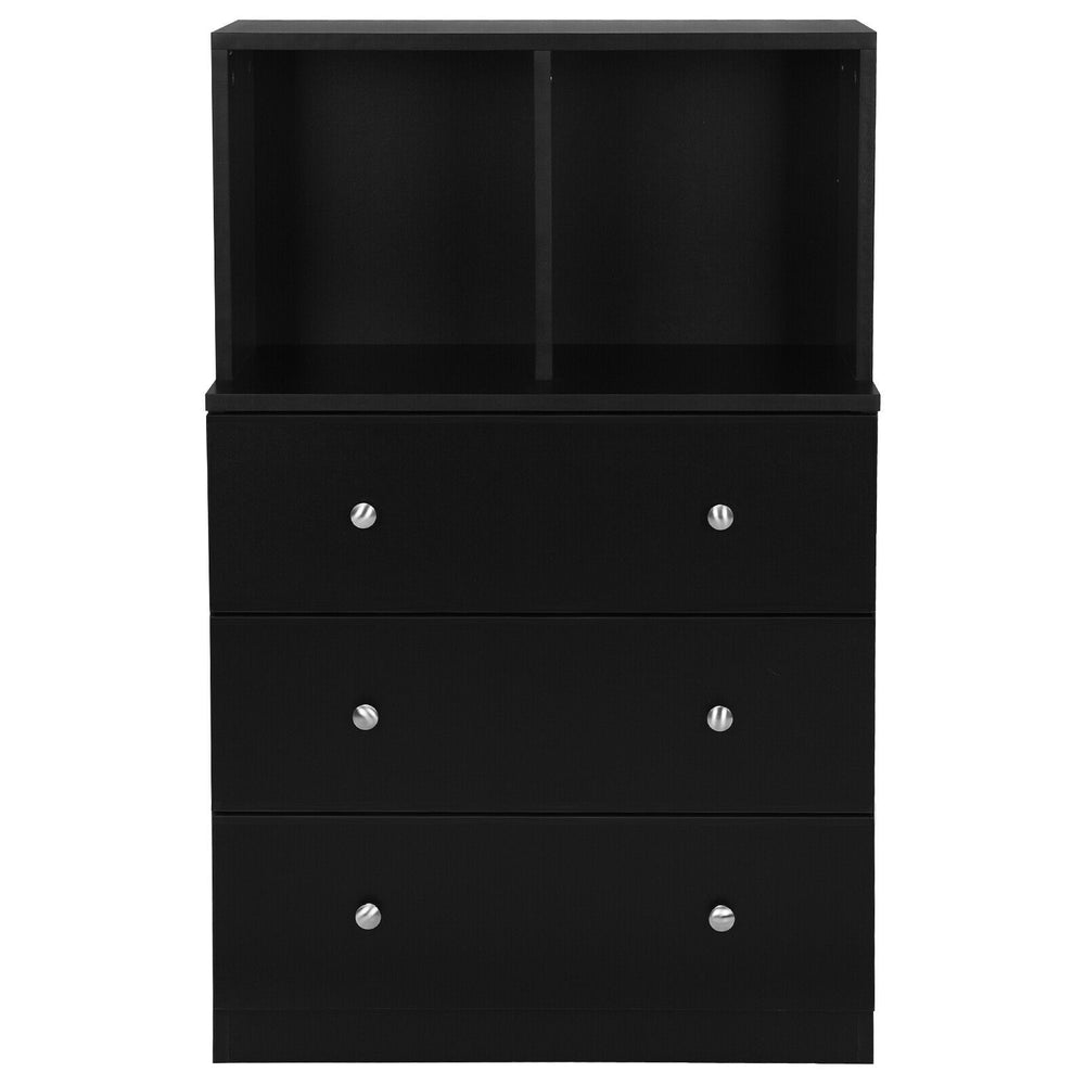 3 Drawer Dresser with Cubbies Storage Chest for Bedroom Living Room - Gallery View 6 of 12