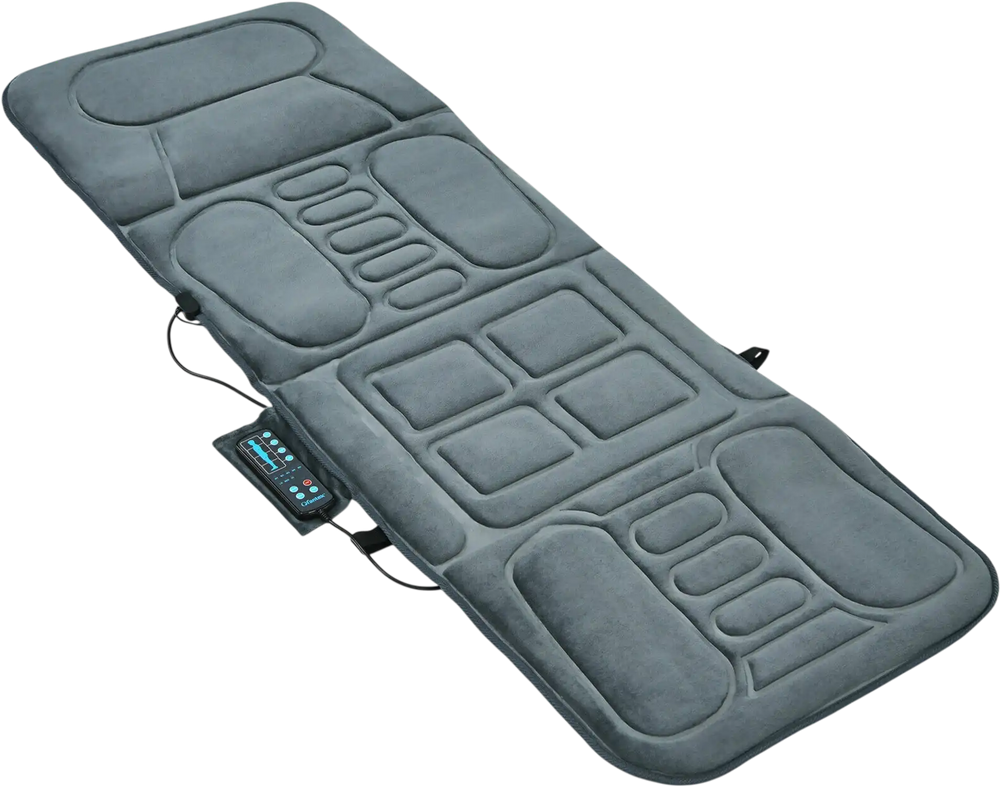 Foldable Massage Mat with Heat and 10 Vibration Motors