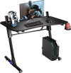 43.5 Inch Height Adjustable Gaming Desk with Blue LED Lights