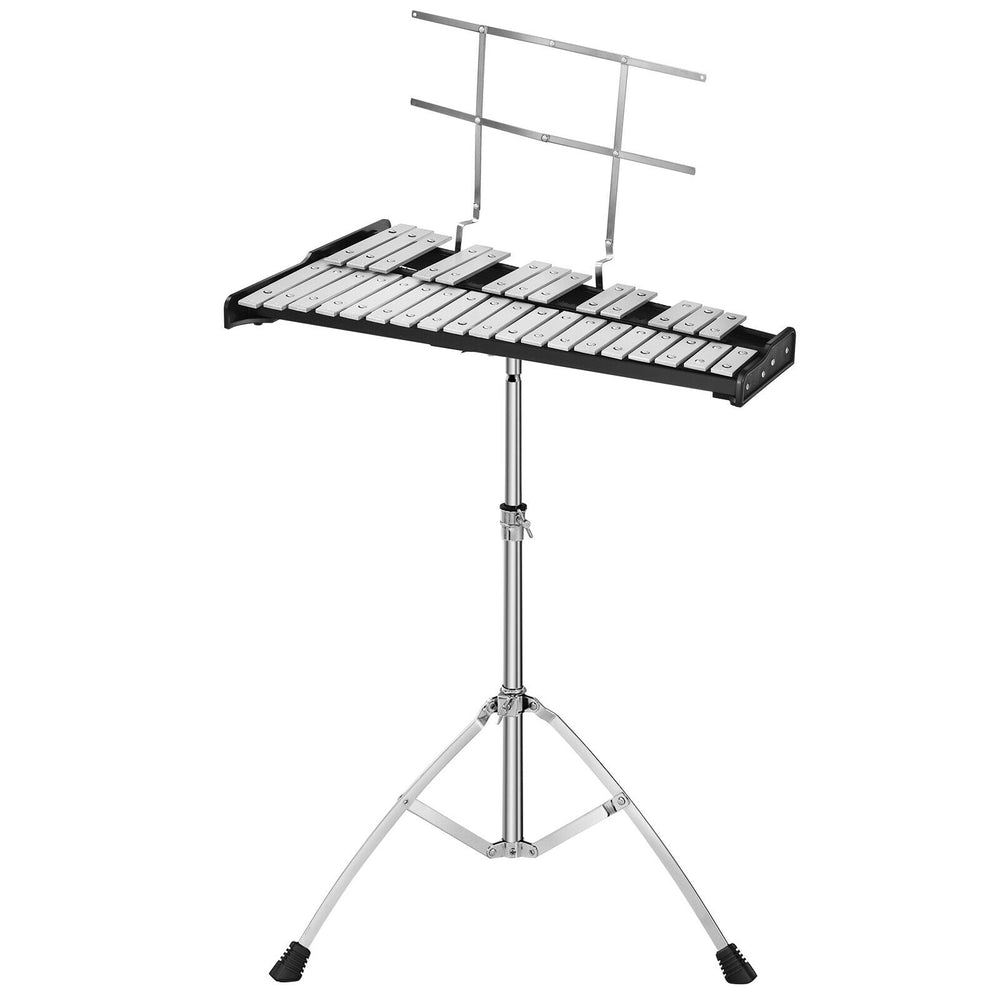 32-note glockenspiel xylophone with adjustable stand, featuring a sturdy frame and weather-resistant material for.