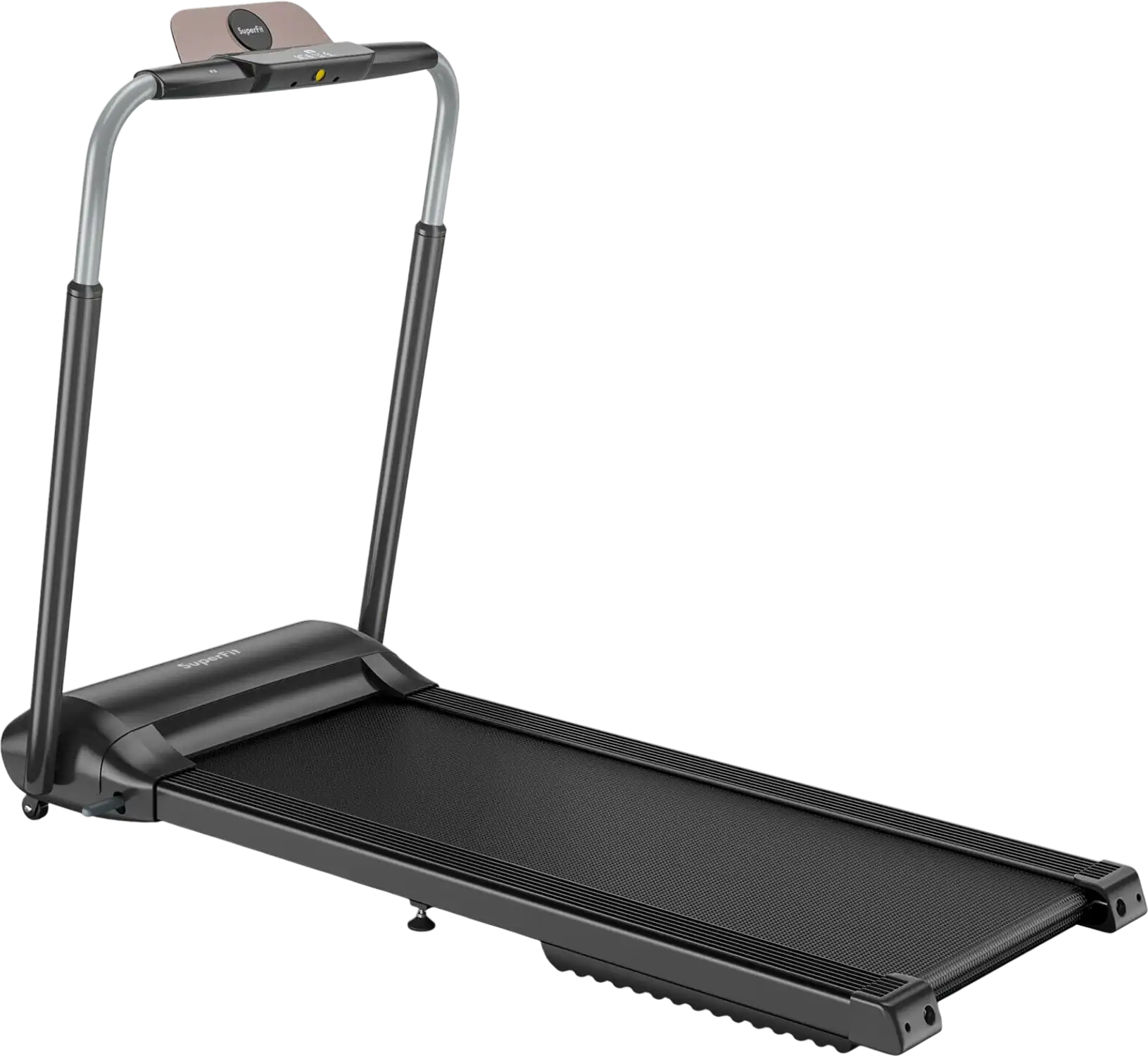 Costway Compact Folding Treadmill Touch Screen APP Control Black 67904312 New