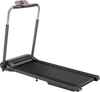 Side view of the Compact Folding Treadmill, highlighting its sleek design and foldable feature for easy home storage.