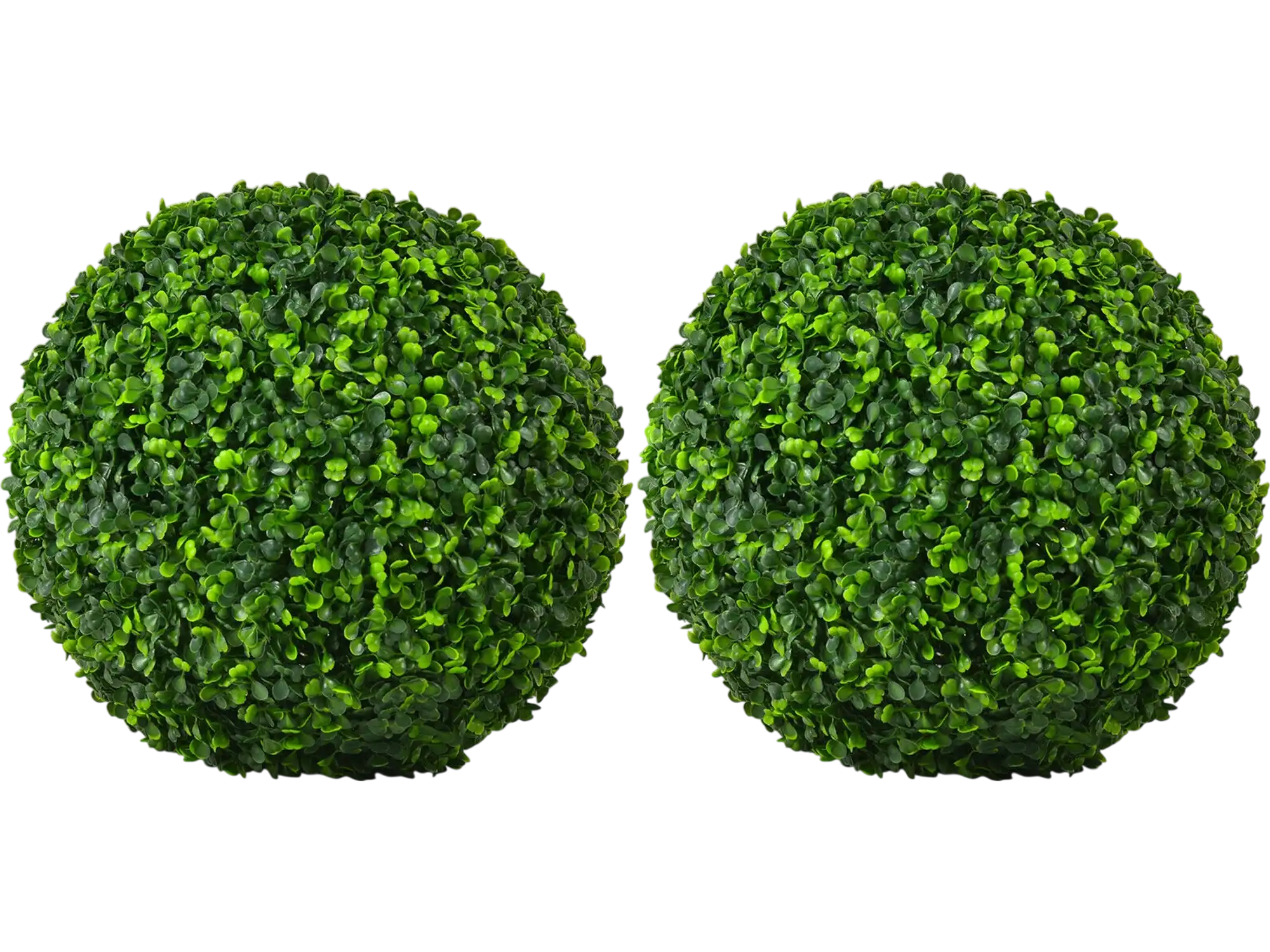 Costway 2-Pc Artificial Topiary Faux Boxwood Ball Plants 19648372 New