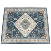 Faux wool fabric area rug with a beautiful pattern, ideal for living room or bedroom, featuring a soft, comfortable.
