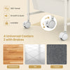 12-drawer utility rolling cart with lockable 360° swivel casters, designed for smooth movement on hardwood, tile, or.