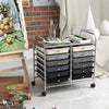 12 Drawers Rolling Storage Cart for Home and Office-Gradient Grey - Gallery View 1 of 10