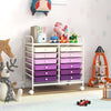 12 Drawers Rolling Storage Cart for Home and Office-Purple - Gallery View 1 of 9