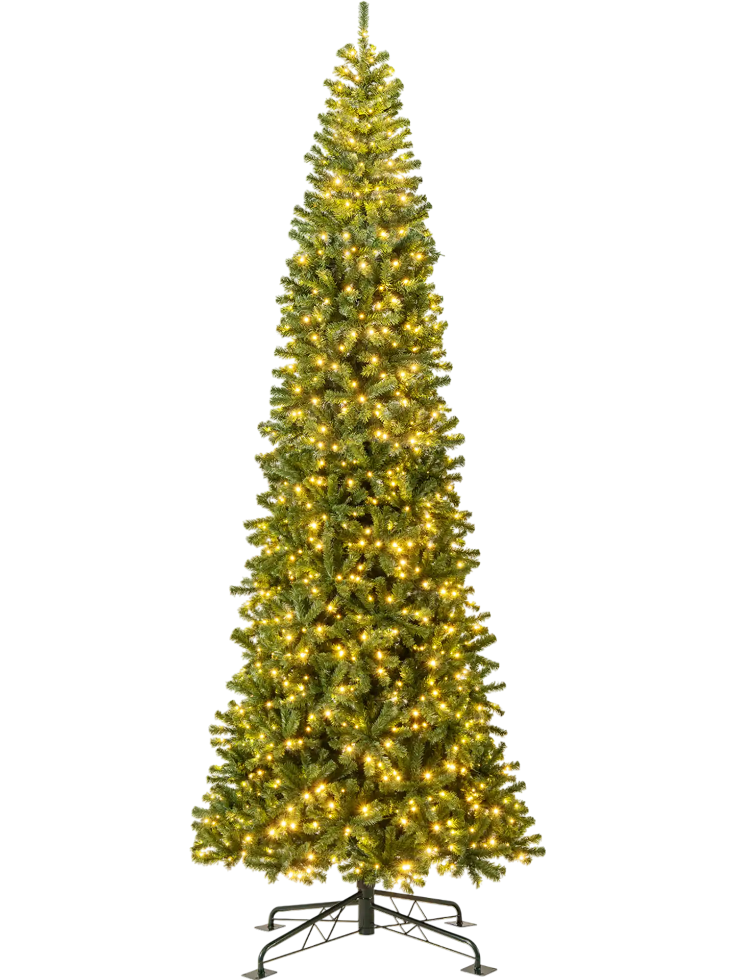 Costway 12' Prelit Hinged Artificial Christmas Tree 2536 PVC Tips 42175553 New