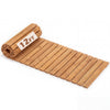 12 FT wooden garden pathway rolled out, 22 inches wide, ideal for outdoor walkways and landscaping.