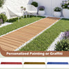 Wooden garden pathway measuring 12 FT by 22 inches, ideal for outdoor spaces and personalized designs.