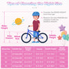 12-inch kids bike in rose red with adjustable seat, training wheels, and mermaid theme, perfect for young riders.