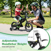 12-inch kids bike with adjustable handlebars, training wheels, and sporty graphics for boys and girls aged 3-4 years.