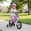12 Inch Kids Bike Motorcycle-Inspired for Boy Girl Ages 3-4 Years-Purple - Gallery View 1 of 10